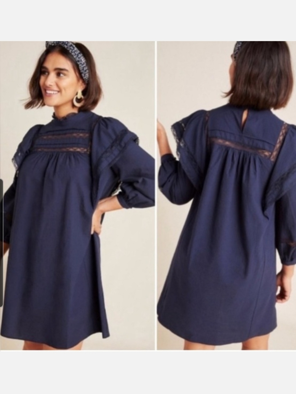 Maeve Fleetwood Lace-Trim Shift Dress - Women
